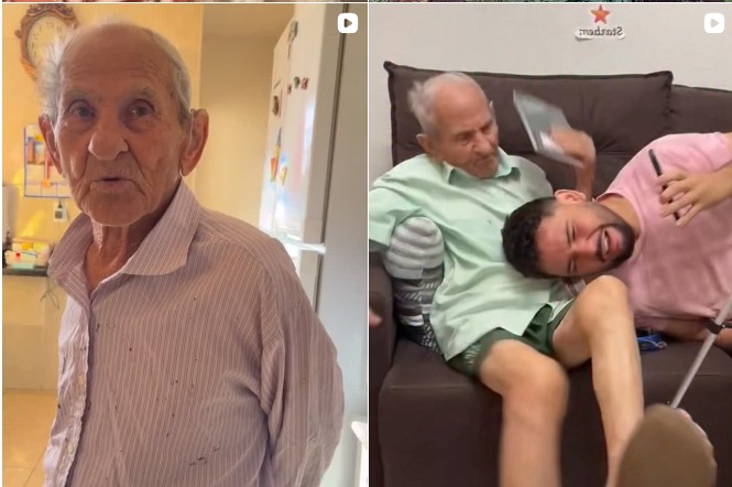 ‘Vovô tiktoker’ morre aos 88 anos; idoso viralizou ao mostrar rotina com neto